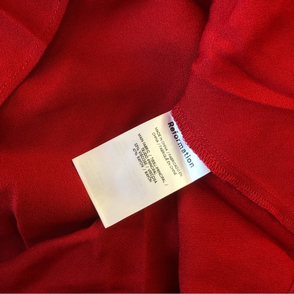 NEW Reformation Lassie Maxi Dress - Sangre Red - Picture 8 of 9